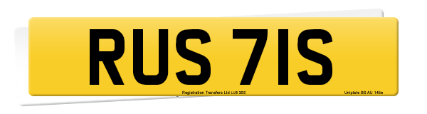 Registration number RUS 71S